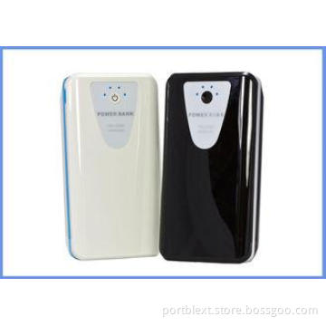 Black Rechargeable Portable Power Bank Built In Micro USB W